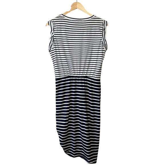 Veronica Beard Jeans Revolve Women’s Tamri Nautical Striped Cinch Dress Sz Small - Picture 2 of 10
